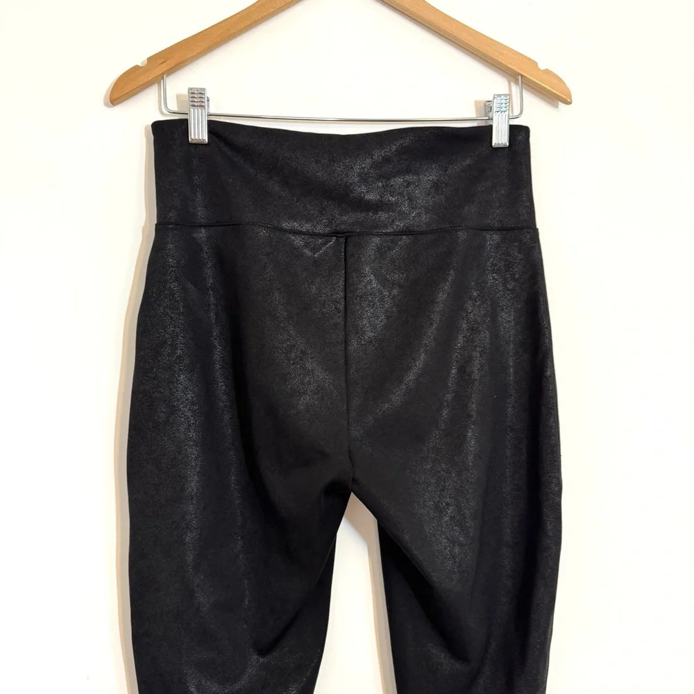 Assets Red Hot Label by SPANX High-Waisted Black Faux Leather Leggings Large - Picture 8 of 12